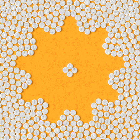 pills concept: cogwheelのイラスト素材