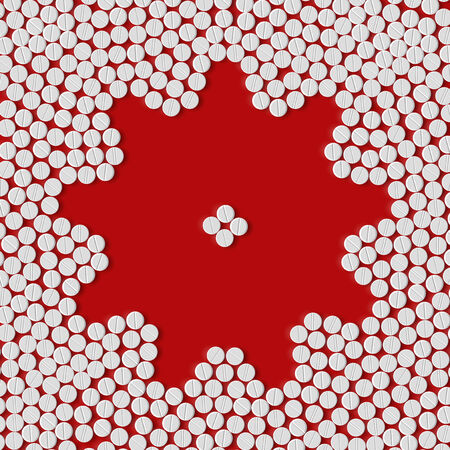 pills concept: cogwheelのイラスト素材