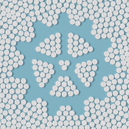pills concept: cogwheelのイラスト素材