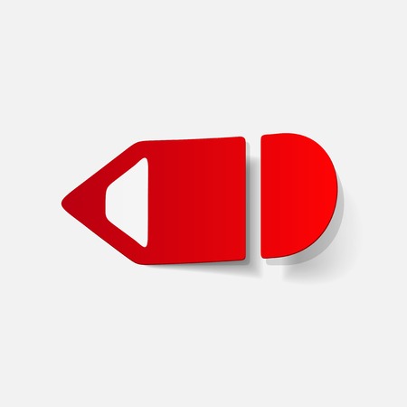 realistic design element: pencilのイラスト素材