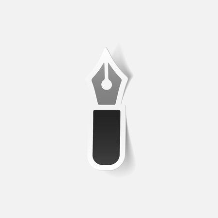 realistic design element: penのイラスト素材