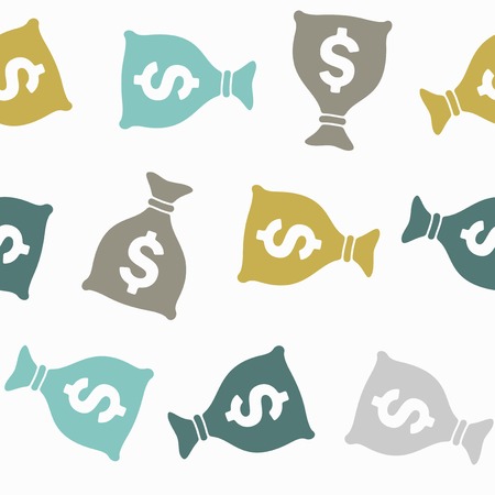 seamless background: sackのイラスト素材