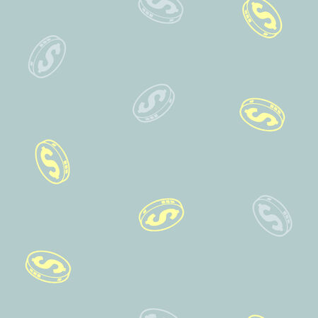seamless background: moneyのイラスト素材
