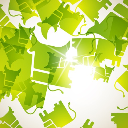 abstract background: cowのイラスト素材