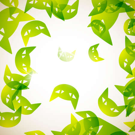 abstract background: catのイラスト素材