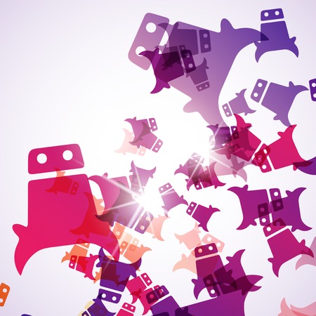 abstract background: cowのイラスト素材