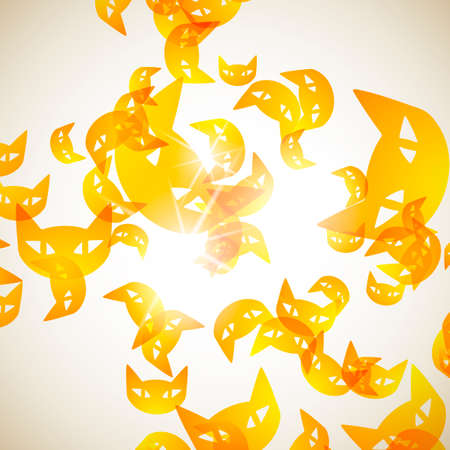 abstract background: catのイラスト素材