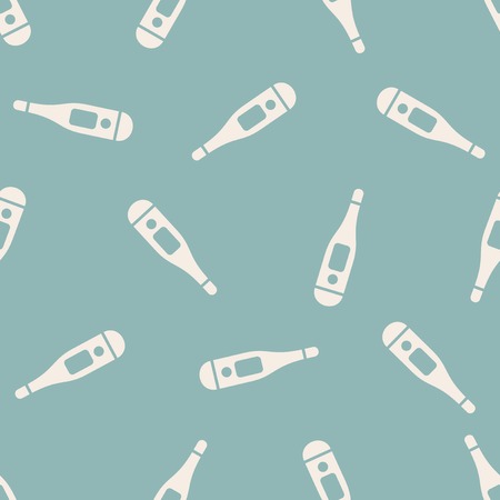 seamless background: thermometerのイラスト素材