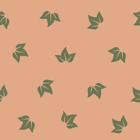 seamless background: leafのイラスト素材