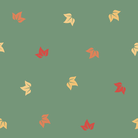 seamless background: leafのイラスト素材