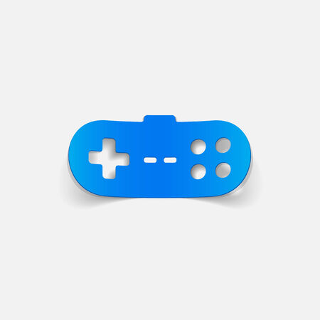 realistic design element: joystickのイラスト素材