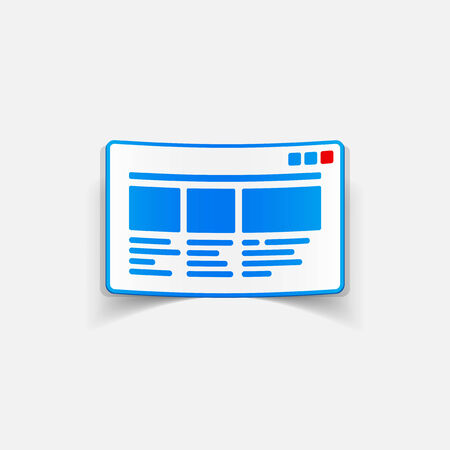 realistic design element: interfaceのイラスト素材