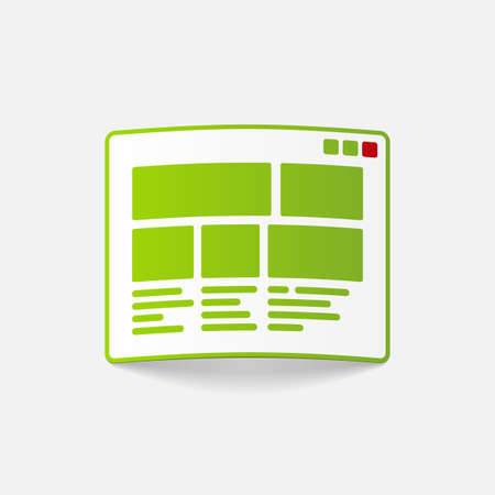 realistic design element: interfaceのイラスト素材