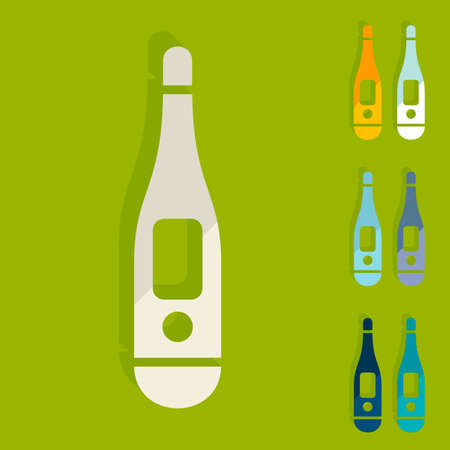 Flat design: thermometerのイラスト素材