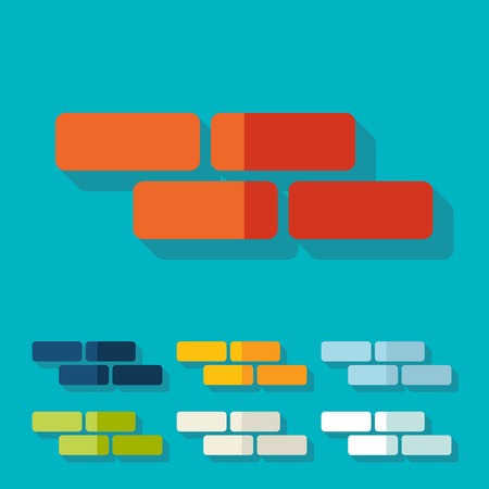 Flat design: brickのイラスト素材