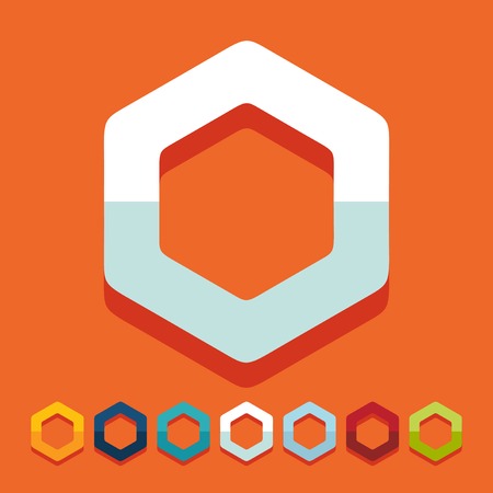 Flat design: polygonのイラスト素材