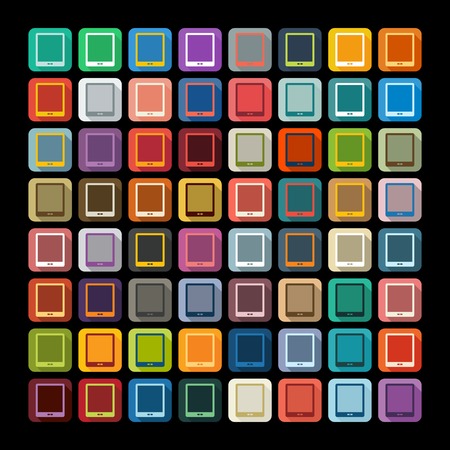 Flat design: smartphoneのイラスト素材