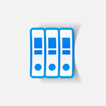 realistic design element: folderのイラスト素材