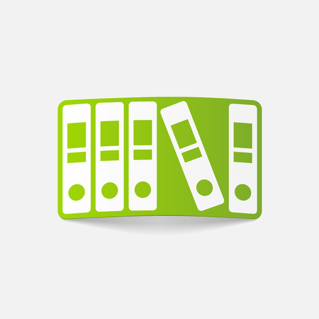 realistic design element: folderのイラスト素材