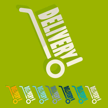 Flat design: trolleyのイラスト素材