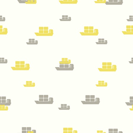 seamless background: shipのイラスト素材