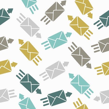 seamless background: envelopeのイラスト素材