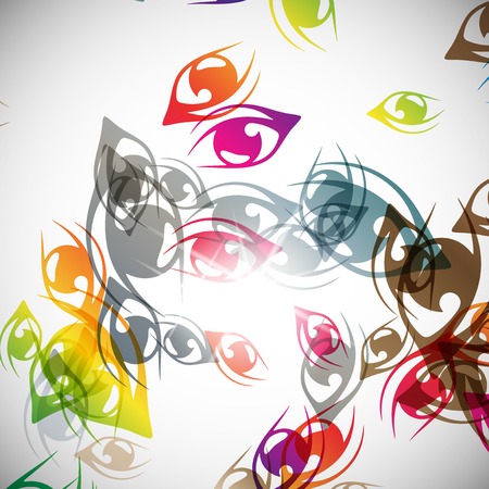 abstract background: eyeのイラスト素材