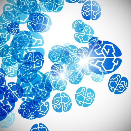 abstract background: brainのイラスト素材