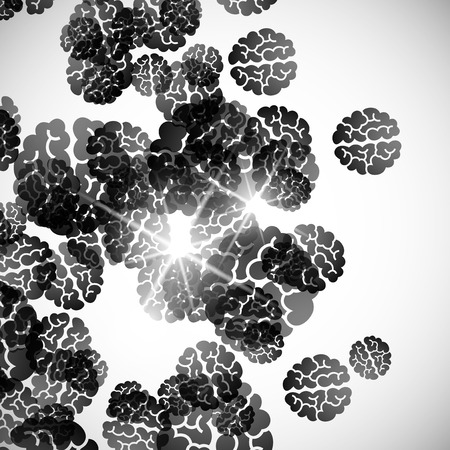 abstract background: brainのイラスト素材