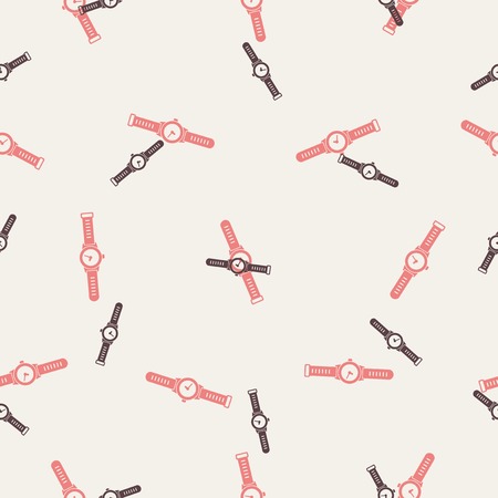 seamless background: watchのイラスト素材