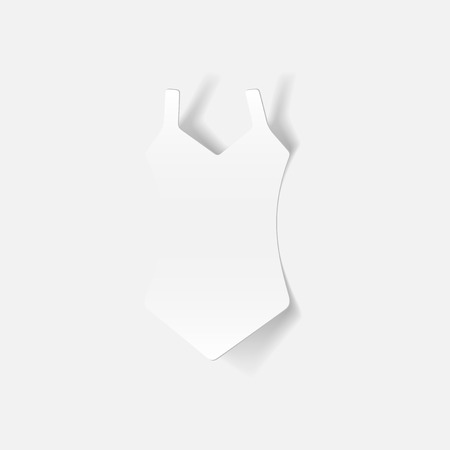 realistic design element: swimsuitのイラスト素材