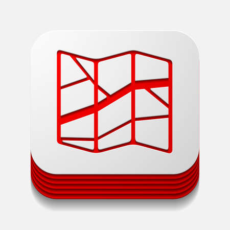 square button: navigatorのイラスト素材