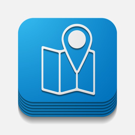 square button: navigatorのイラスト素材