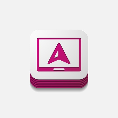 it is a square button in modern styleのイラスト素材