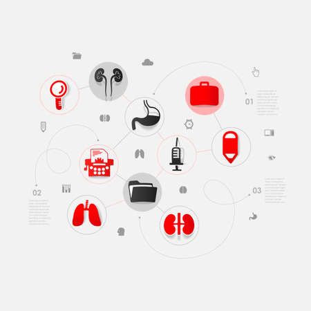 Set of medical iconsのイラスト素材