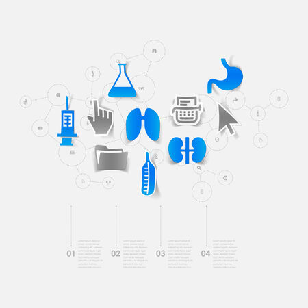 Set of medical iconsのイラスト素材