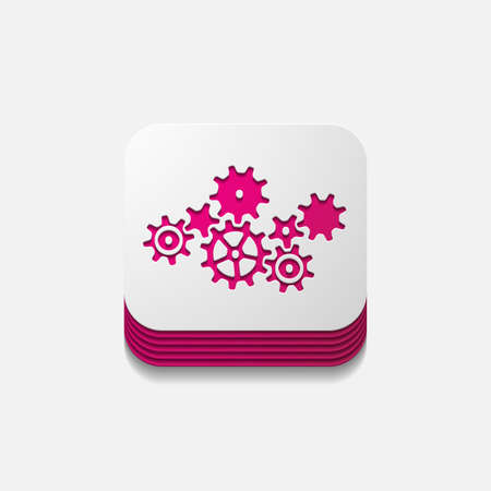 Square button in modern styleのイラスト素材