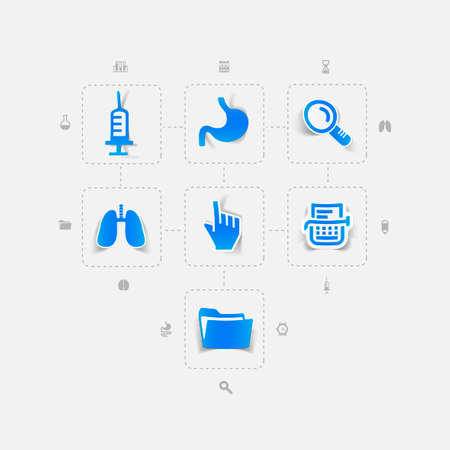 Set of medical iconsのイラスト素材