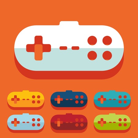 Flat design in modern style