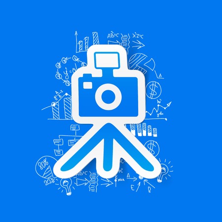 Drawing business formulas: photoのイラスト素材