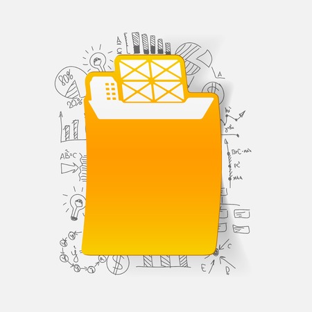 Drawing business formulas: shipのイラスト素材