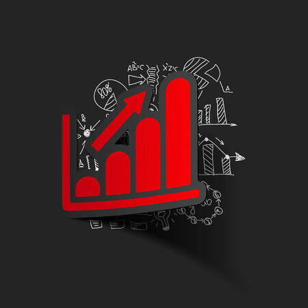 Drawing business formulas: chartのイラスト素材