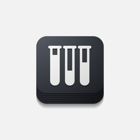 square button: tubeのイラスト素材