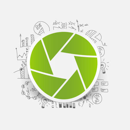 Drawing business formulas: photoのイラスト素材