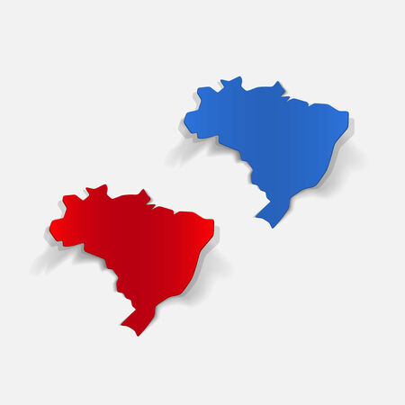 realistic design element: brazilのイラスト素材