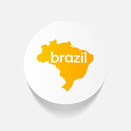 realistic design element: brazilのイラスト素材