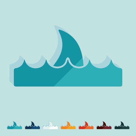 Flat design: waveのイラスト素材