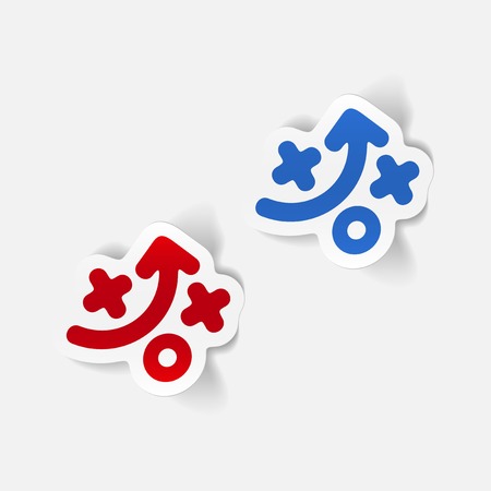 realistic design element: tacticsのイラスト素材