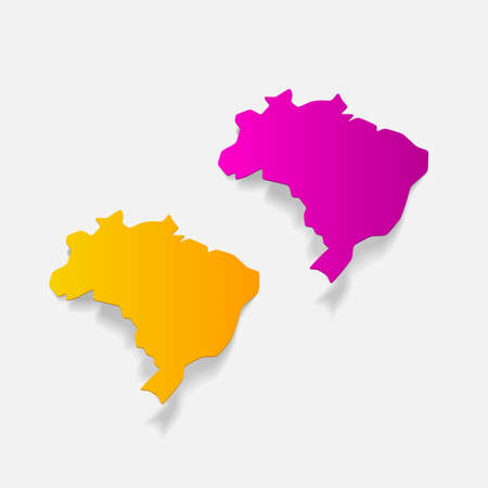 realistic design element: brazilのイラスト素材