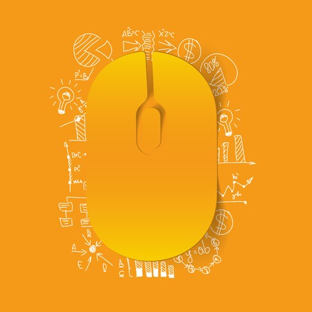 Drawing business formulas: mouseのイラスト素材